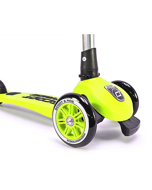 Scoot and Ride Foldable Kids Scooter Highwaykick 3, Lime - 3-6 years old Scooters