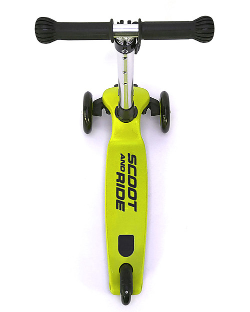Scoot and Ride Foldable Kids Scooter Highwaykick 3, Lime - 3-6 years old Scooters
