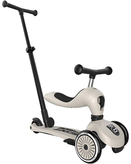 Scoot and Ride Highwaykick 1 Push and Go with Push Bar - Ash Scooters