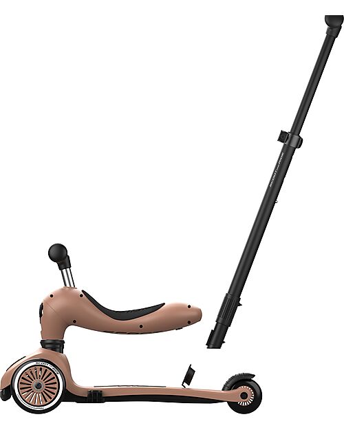 Scoot and Ride Highwaykick 1 Push and Go with Push Bar - Mocha Scooters