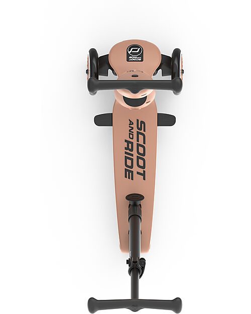 Scoot and Ride Highwaykick 1 Push and Go with Push Bar - Mocha Scooters