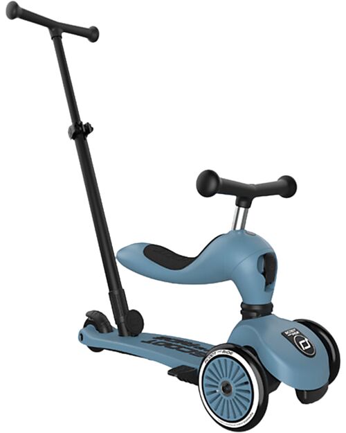 Scoot and Ride Highwaykick 1 Push and Go with Push Bar - Steel Balance Bikes