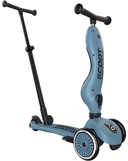 Scoot and Ride Highwaykick 1 Push and Go with Push Bar - Steel Balance Bikes