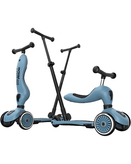 Scoot and Ride Highwaykick 1 Push and Go with Push Bar - Steel Balance Bikes