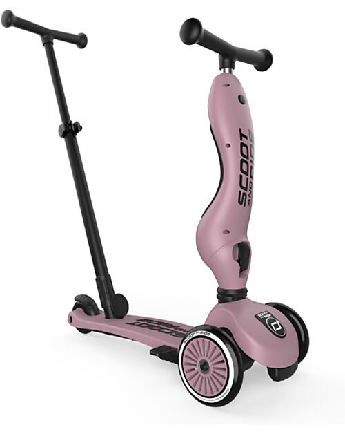 Scoot and Ride Highwaykick 1 Push and Go with Push Bar Wildberry unisex bambini