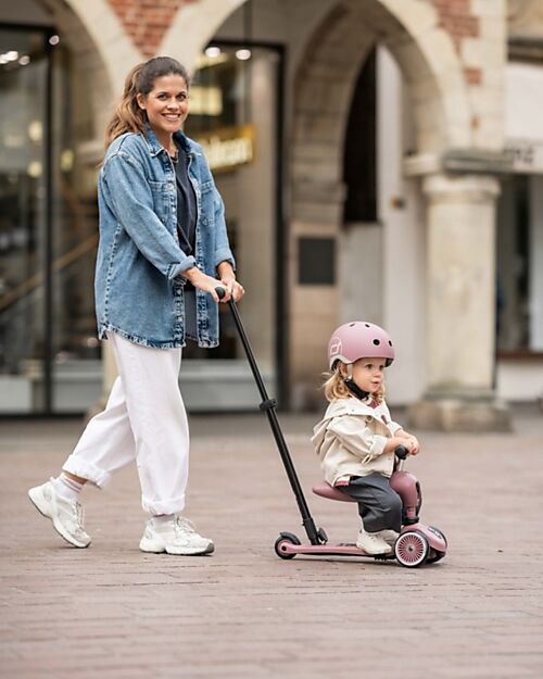 Scoot and Ride Highwaykick 1 Push and Go with Push Bar - Wildberry Balance Bikes
