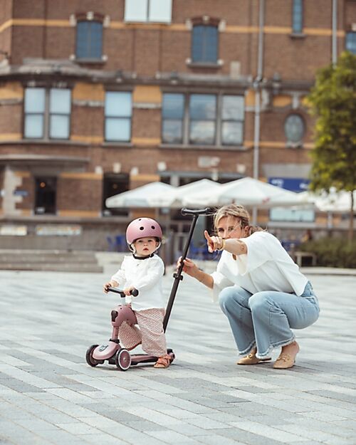 Scoot and Ride Highwaykick 1 Push and Go with Push Bar - Wildberry Balance Bikes