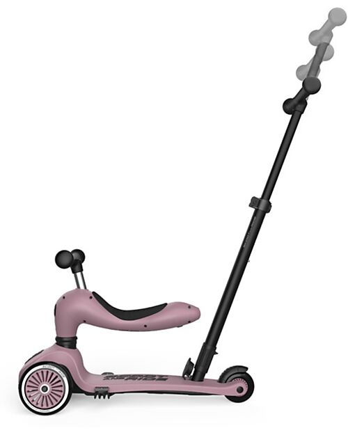 Scoot and Ride Highwaykick 1 Push and Go with Push Bar - Wildberry Balance Bikes
