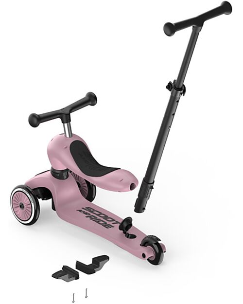 Scoot and Ride Highwaykick 1 Push and Go with Push Bar - Wildberry Scooters