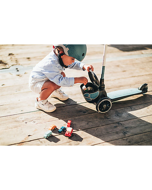 Scoot and Ride HWK2 Lifestyle Kids Scooter - Reflective Steel - 2 to 5 years - Up to 50kg! Scooters