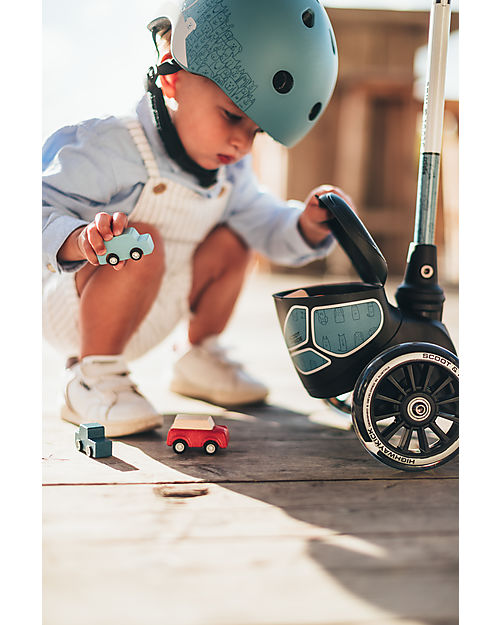 Scoot and Ride HWK2 Lifestyle Kids Scooter - Reflective Steel - 2 to 5 years - Up to 50kg! Scooters