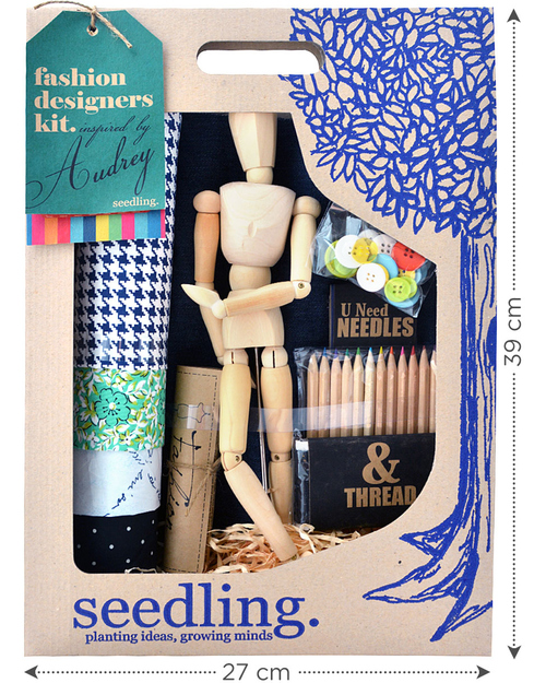 Seedling Fashion Design Kit Inspired by Audrey! Creative Kit for 8 years + Art & Craft Kits