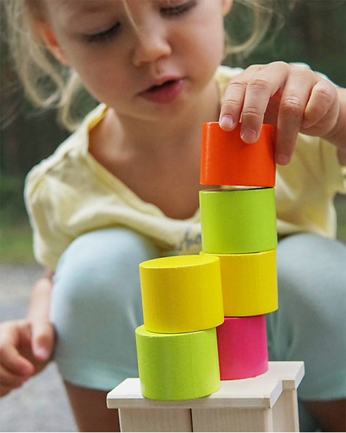 Selecta Coloro - Building Blocks to Stack Wooden Blocks and Construction Sets