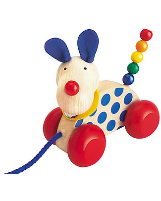 Selecta Nico, Wooden Pull-Along Dog Wooden Push & Pull Toys