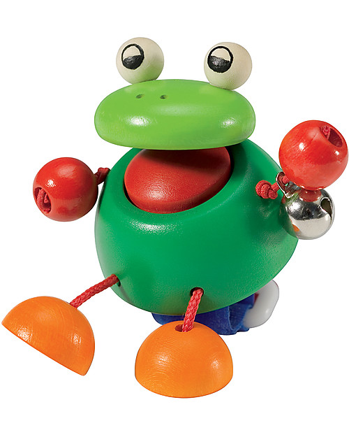 Selecta Pepito, Wooden Frog for Buggy Wooden Rattles