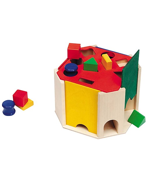 Selecta Quatrino - Shape sorting wooden toy Montessori Toys