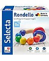Selecta Rondello, Multicoloured Wooden Toy - Ideal from birth! Montessori Toys