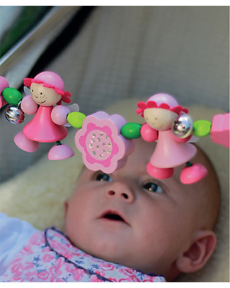 Selecta Rosalie - Wooden pram chain, 63 cm Stroller Accessories