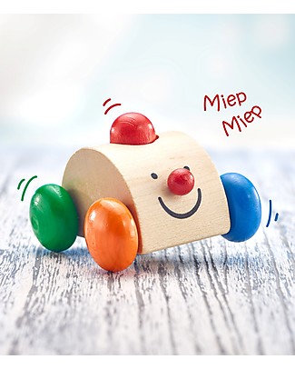 Selecta Sonato - Wooden Toy Car, Squeaks Happily when Pressed! Teethers