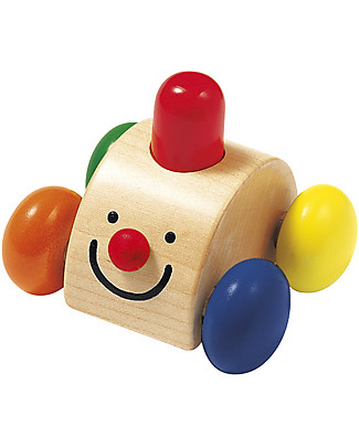 Selecta Sonato - Wooden Toy Car, Squeaks Happily when Pressed! Teethers