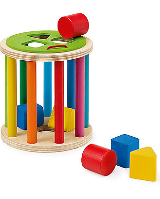 Selecta Sorting Roll - Shape sorting wooden toy Montessori Toys