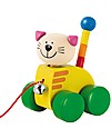 Selecta Tinka, Wooden Pull-Along Cat, with Bell! Pull Toys