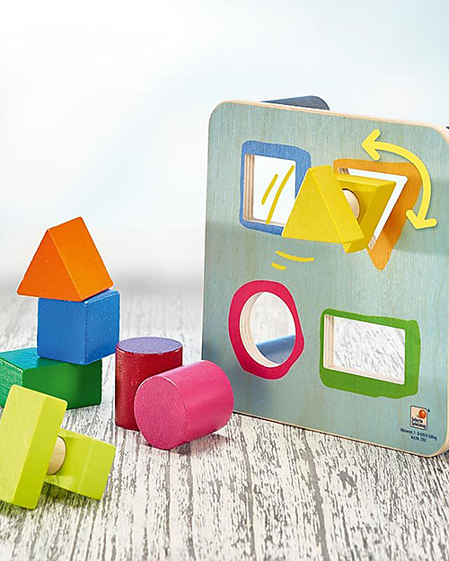 Selecta Twist and Sort Fun - Shape Sorting Wooden Toy Wooden Stacking Toys