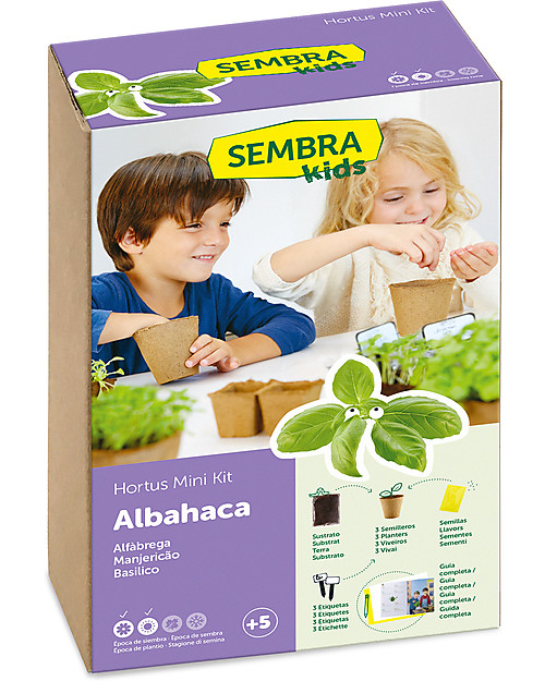 Sembra Hortus Mini Kit Basil - Plant, grow, pick your plant! STEM toys