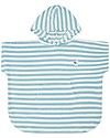 Sense Organics Alvi Retro Terry Bath Poncho - Seagulls/Light Blue Stripes - 100% organic cotton Towels And Flannels
