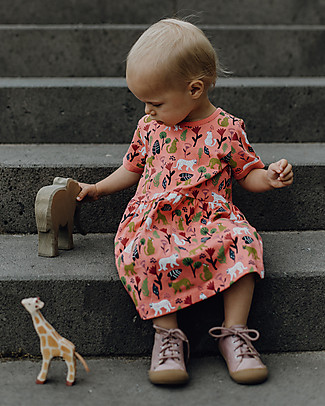 Sense Organics Amea Baby Dress - Leopard - 100% Organic Cotton Dresses