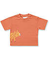Sense Organics Anton Baby Short Sleeve Shirt  - Cinnamon + Leopard - 100% Organic Cotton GOTS T-shirts
