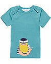 Sense Organics Baby Short Sleeves Shirt with Applique Tobi, Fisherman - 100% organic cotton T-shirts