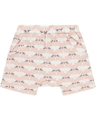 Sense Organics Baby Shorts Emilio - Storks - 100% organic cotton Shorts