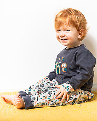 Sense Organics Baker Baby Reversible Pants - Forest - 100% Organic Cotton Trousers