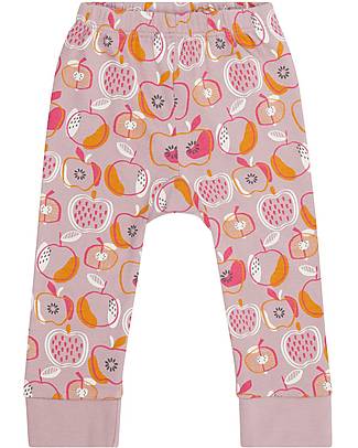 Sense Organics Bright Retro Baby Leggings - Mauve Apple - 100% Organic Cotton GOTS Leggings