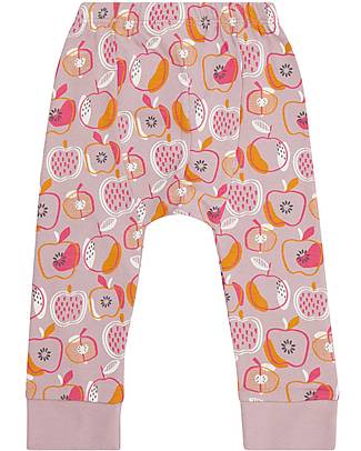 Sense Organics Bright Retro Baby Leggings - Mauve Apple - 100% Organic Cotton GOTS Leggings