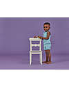 Sense Organics Don Retro Vest - Light Blue Striped - 100% Organic Cotton GOTS Vests