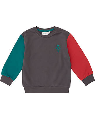 Sense Organics Dongo Sweater - Dark Grey Pinwheel - 100% Organic Cotton GOTS Sweatshirts
