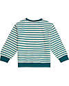 Sense Organics Dongo Sweater - Grey and Blue Stripes Bull - 100% Organic Cotton GOTS Sweatshirts