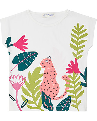 Sense Organics Dora T-shirt - Leopard - 100% Organic Cotton T-Shirts And Vests