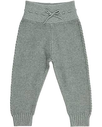 Sense Organics Etenia Baby Knitted Leggings - Grey - 100% Organic Cotton GOTS Leggings