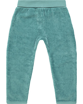Sense Organics Janne Baby Velour Pant - Teal - Organic Cotton Trousers