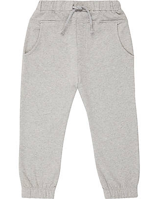 Sense Organics Jarno Sweat Pant - Grey Melange - 100% Organic Cotton GOTS Trousers