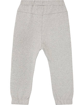 Sense Organics Jarno Sweat Pant - Grey Melange - 100% Organic Cotton GOTS Trousers