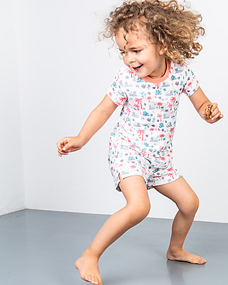 Sense Organics Jula Retro Short Pijama - Palm Tree - 100% Organic Cotton Pyjamas