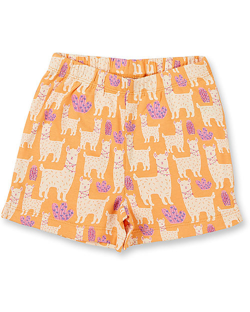 Sense Organics Jula Retro Short Pyjama - Apricot Lama - 100% Organic Cotton GOTS Pyjamas