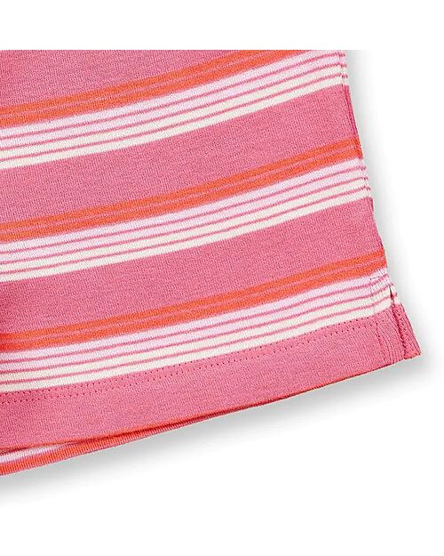 Sense Organics Jula Retro Short Pyjama - Eggshell/Pink Stripes - 100% Organic Cotton GOTS Pyjamas
