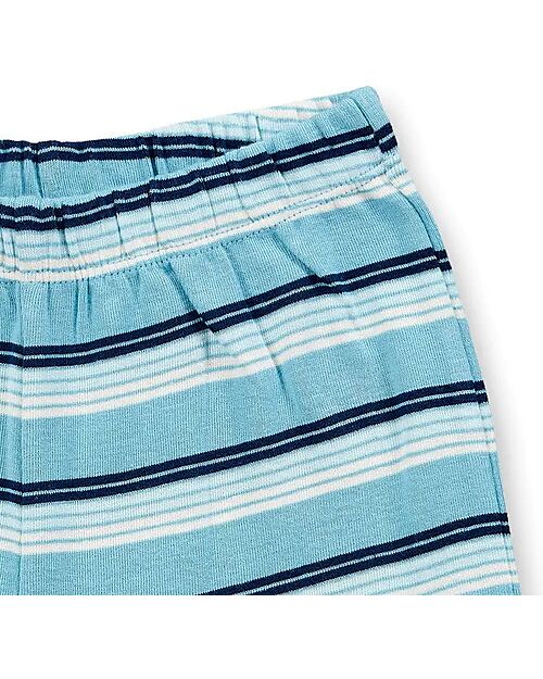 Sense Organics Kafka Retro Short Pyjama - Blue - 100% GOTS Organic Cotton Pyjamas