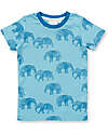 Sense Organics Kafka Retro Short Pyjama - Elephants - Aqua - 100% GOTS Organic Cotton Pyjamas
