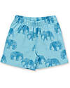 Sense Organics Kafka Retro Short Pyjama - Elephants - Aqua - 100% GOTS Organic Cotton Pyjamas